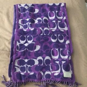 Purple coach scarf